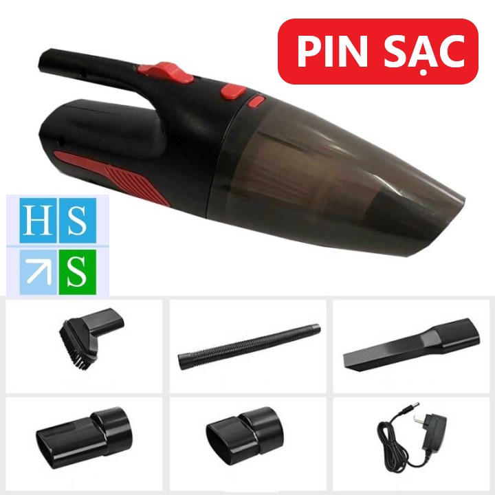 Máy hút bụi cầm tay không dây 120w PIN sạc Car cleaners VACUUM CLEANER dùng trong nhà hoặc trong ô tô - HS Shop Thủ Đức