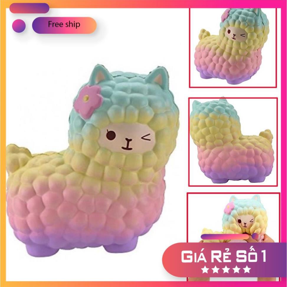 Đồ chơi squishy con cừu nhiều màu cho bé cực đáng yêu