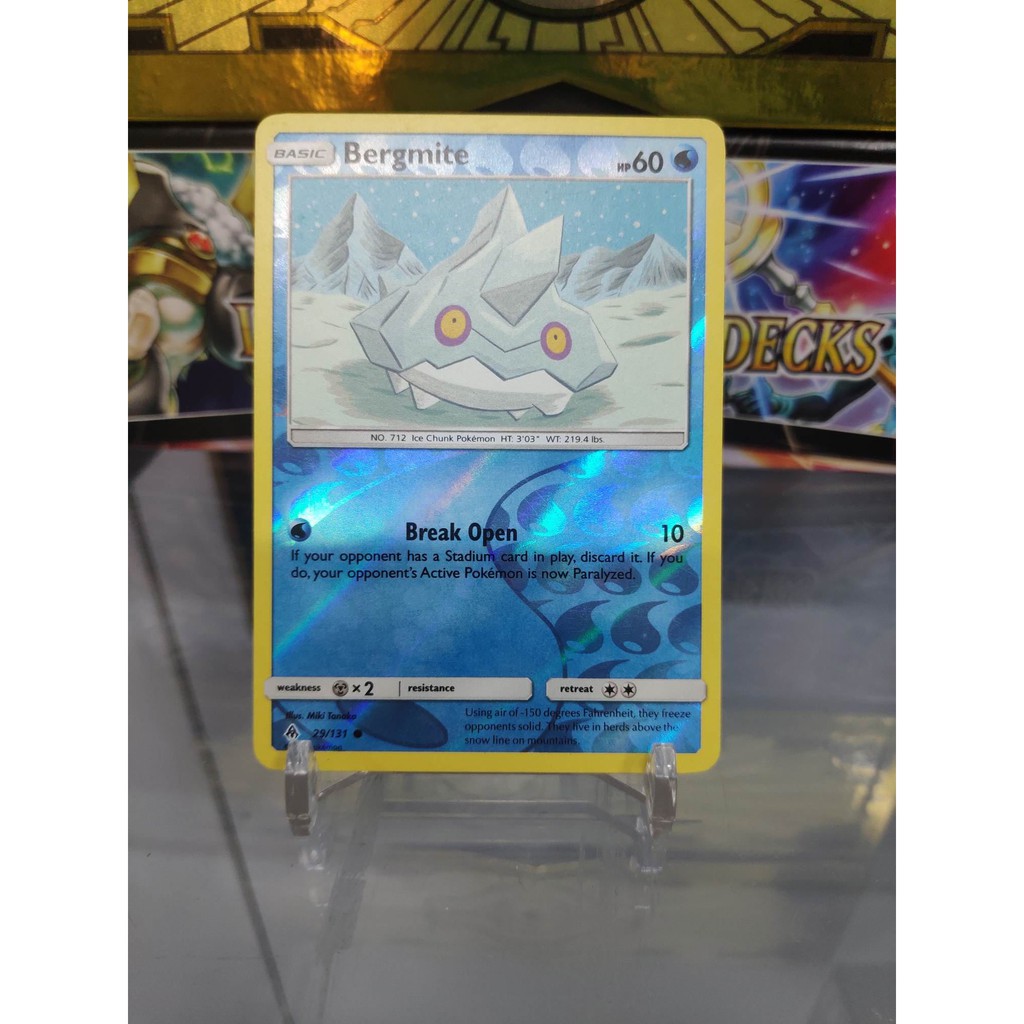 [ Dưa Hấu Yugioh ] Lá bài thẻ bài Pokemon Bergmite