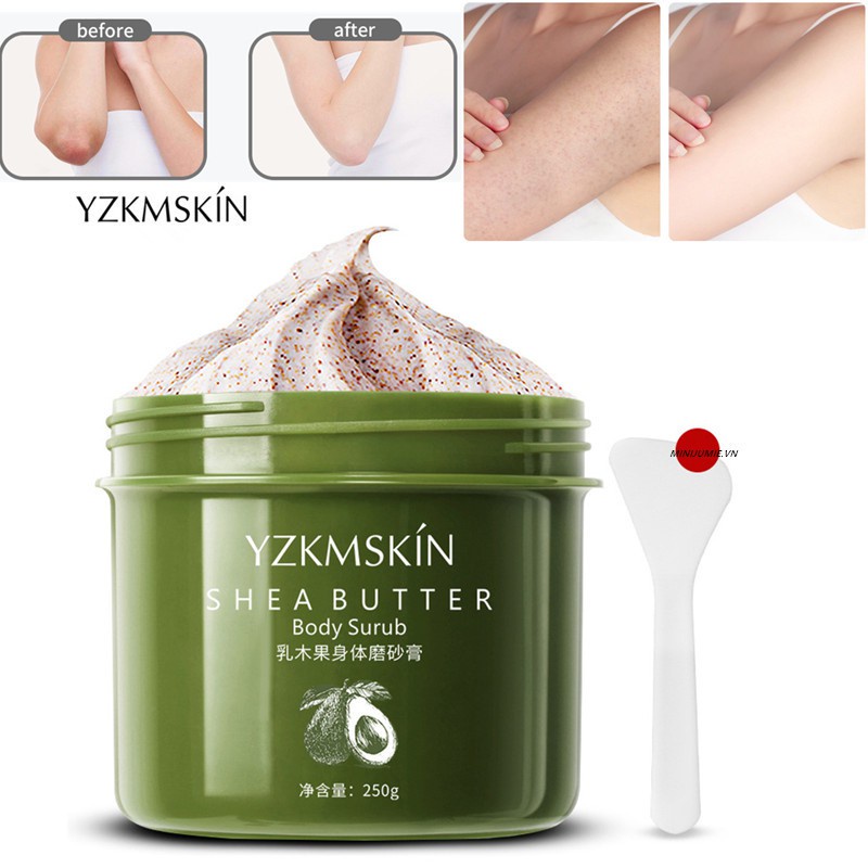 Tẩy da chết body 250g tẩy tế bào chết cơ thể YZKMSKIN làm trắng da toàn thân Làm cho da mịn màng và mềm mại | BigBuy360 - bigbuy360.vn