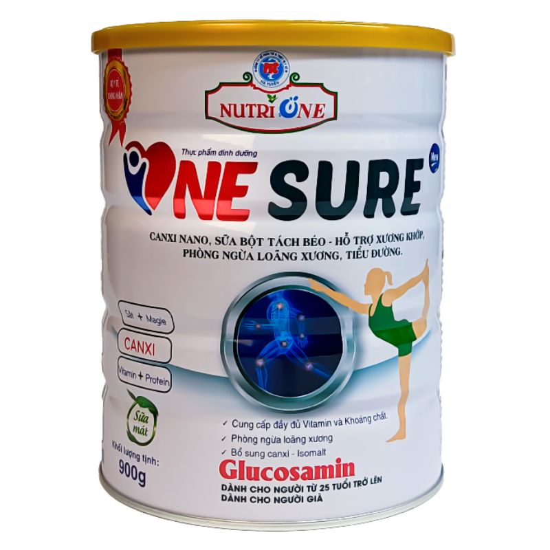 sữa bột One Sure New bổ sung canxi nano ít béo giúp phòng loãng xương