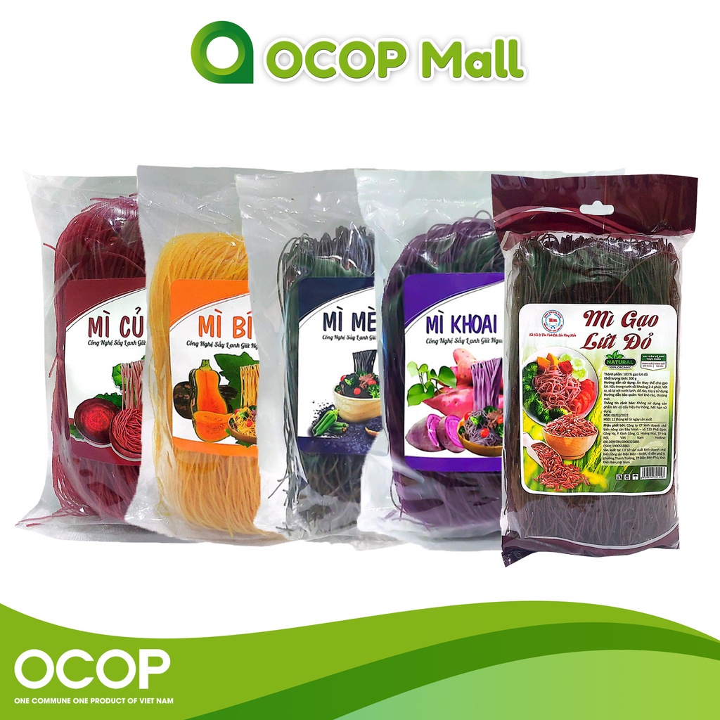 Mì rau củ hữu cơ Bảo Minh túi 180gr, mỳ gạo lứt eat clean, giảm cân, ăn chay, thực dưỡng, bổ sung vitamin