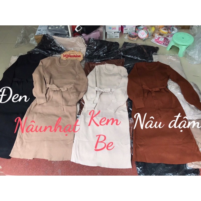 Váy len Quảng châu thắt nơ eo xinh xắn | BigBuy360 - bigbuy360.vn