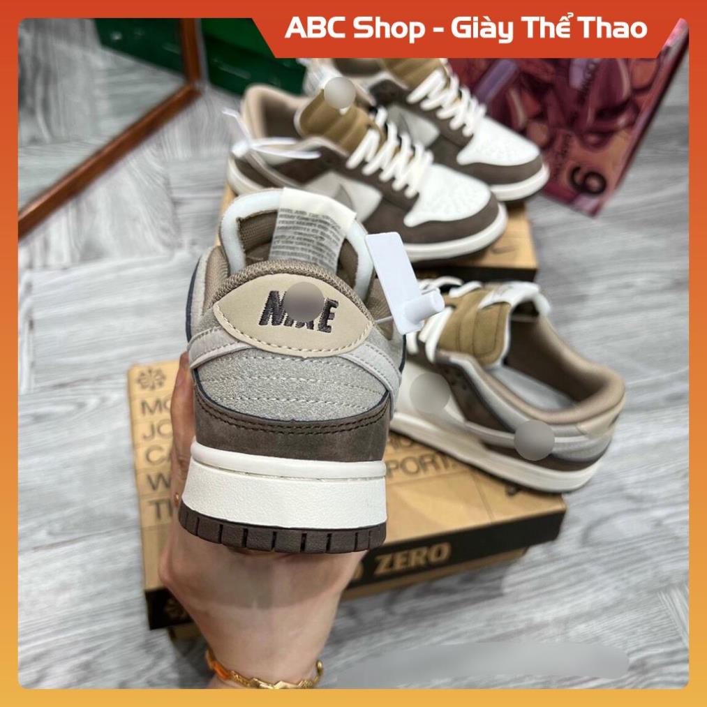 GIÀY THỂ THAO SB DUCK OTOMO NÂU CAFE SC , GIẦY SNEAKER NAM NỮ TRẮNG SỮA VỆT XÁM NÂU DA LỘN HOT