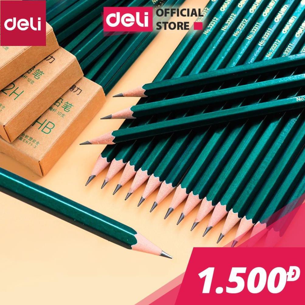 Bút chì lục giác Deli - loại HB/2B- 1 chiếc - 33311 / 33312 [Deli]