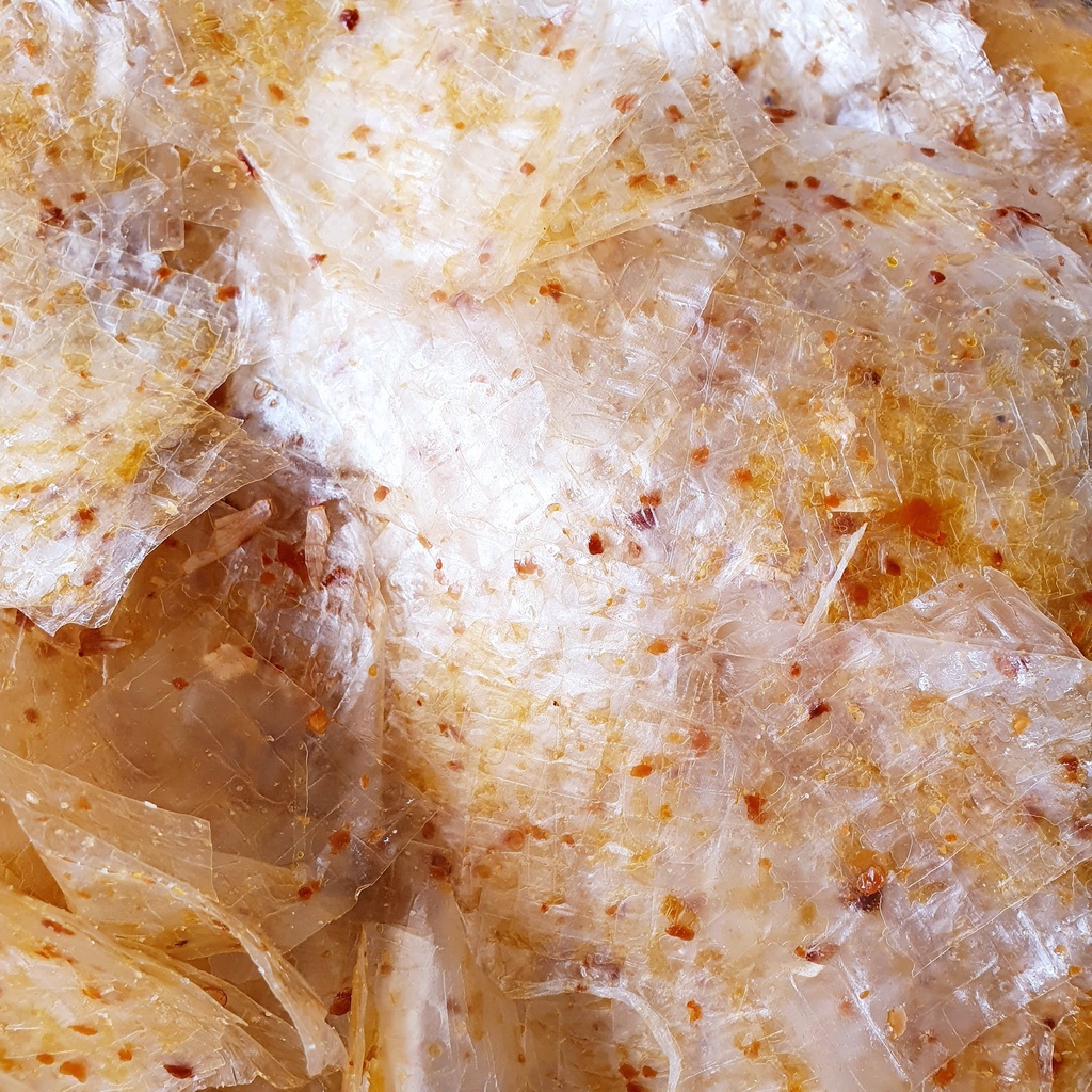Bánh Tráng Trộn Tỏi Miếng Vuông 500GR! Bánh Tráng Trộn Tỏi Ăn Chay Được