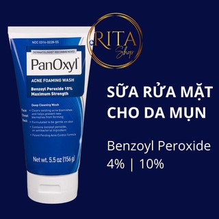[Bill Mỹ] Sữa rửa mặt giảm mụn Panoxyl Creamy Acne Wash 4% - Foaming Acne Wash 10% Benzoyl Peroxide