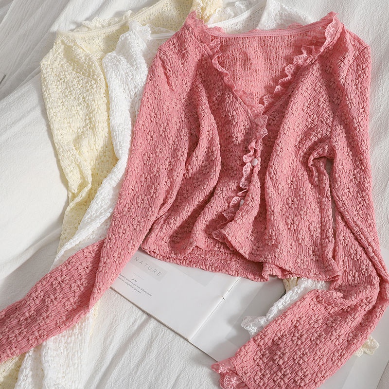 Áo Cardigan Chống Nắng Chất Liệu Chiffon Thời Trang Mùa Hè Ngọt Ngào