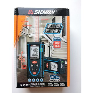 {GIÁ TỐT} MÁY ĐO KHOẢNG CÁCH BẰNG LASER SNDWAY SW-M100; THƯỚC ĐO KHOẢNG CÁCH LAZE SND WAY ĐO TỐI ĐA 100M