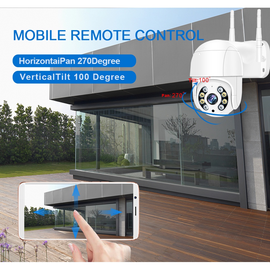 Camera quay 360, Camera chống trộm hồng ngoại, Camera tự xoay 360 độ - Camera Hình Cầu Chống Nước Xoay 360 Độ 1920x1080P