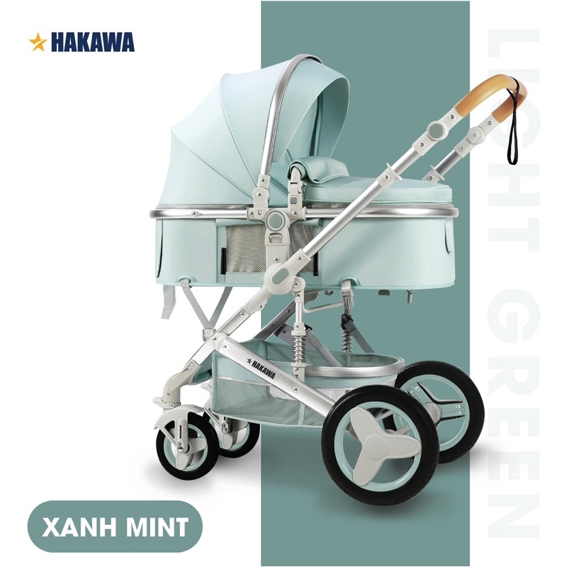 Xe đẩy cho bé HAKAWA HK-B02 nhiều chế độ tiện dụng, sang trọng, bảo hành 5 năm