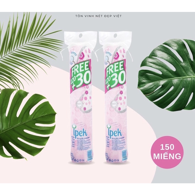 BÔNG TẨY TRANG IPEK KLASIK COTTON PADS THỔ NHĨ KỲ HÀNG CHÍNH HÃNG