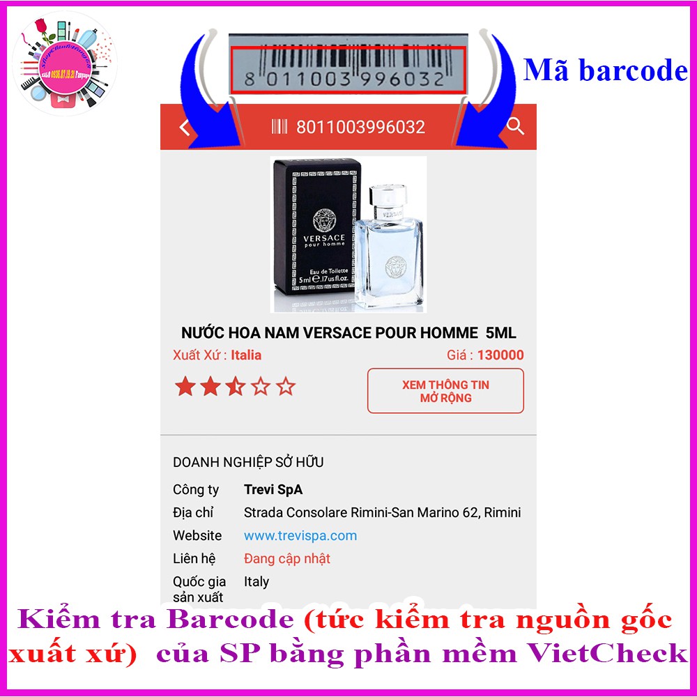 NƯỚC HOA MINI VERCASE POUR HOME 5ML | BigBuy360 - bigbuy360.vn