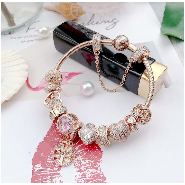 Vòng Bạc S925 ALE Cao Cấp - Vòng Charm Bạc Chuẩn S925 - Mã sản phẩm VONGBAC_DN072