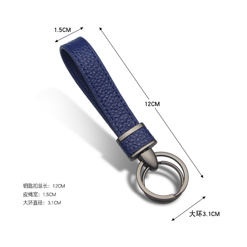 Móc Chìa Khóa Xe Hơi Bằng Da Thật Thiết Kế Đơn Giản Sáng Tạo Cho Cặp Đôi