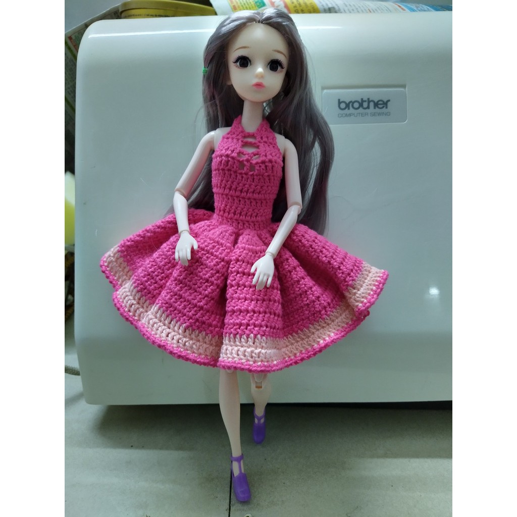 Váy xòe cho búp bê Barbie, Doris, các loại búp bê 30cm
