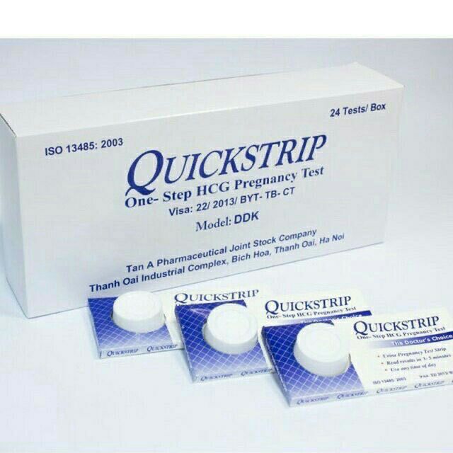 Hộp que thử thai Quickstrip hộp 24 que