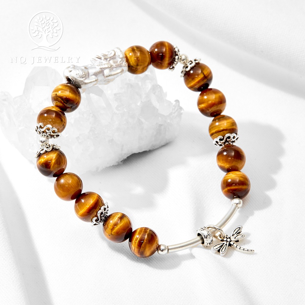 Vòng tay charm tỳ hưu treo và chuồn chuồn - NQ Jewelry