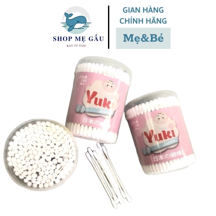 Tăm bông trẻ em Yuki hộp 180c