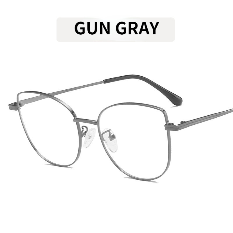 Kính mắt mèo gọng kim loại chống ánh sáng xanh thời trang cho nữ