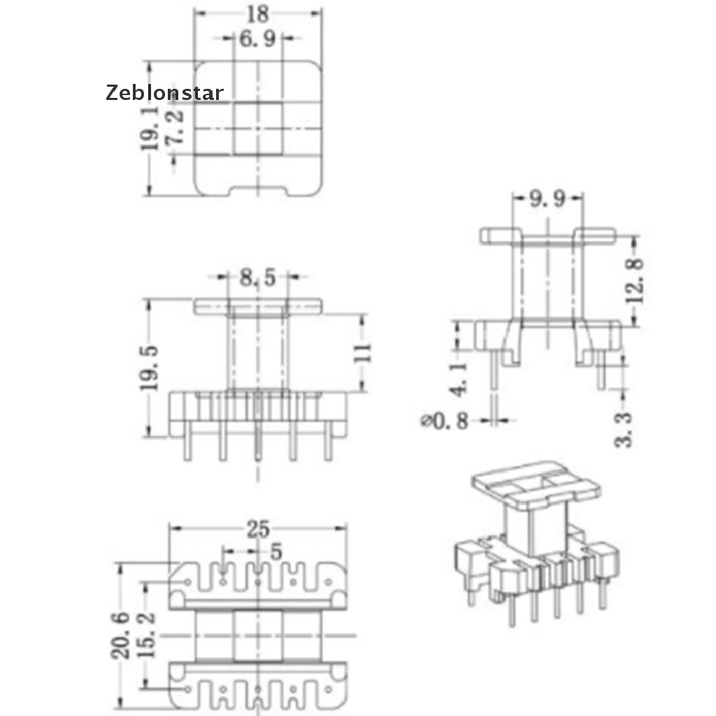 Bộ 5 Lõi Máy Biến Áp PC40 EE25 5 + 5pins Ferris Lõi Cảm Biến Bộ 5 Lõi Máy Biến Áp PC40 EE25 5 + 5pins Chất Lượng Cao Bán Chạy