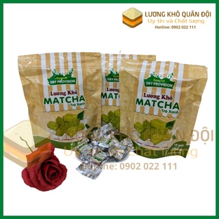Lương khô matcha trà xanh, 1 túi 180 gram, lương khô quân đội