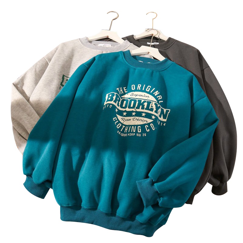 Áo Sweater Nỉ Bông BROOKLYN Nam Nữ Form Rộng Unisex Tay Bồng,  Hàng Quảng Châu Xuất Dày Đẹp Mamen Shop | BigBuy360 - bigbuy360.vn