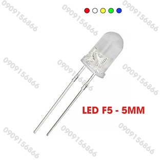 Led đục phi 5 (F5), (1000 bóng/ 1 túi)