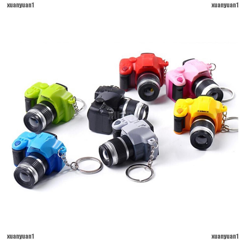 Móc Khóa Hình Máy Ảnh Có Đèn Flash Và Âm Thanh Dễ Thương