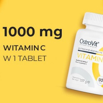 Viên uống Ostrovit Vitamin C 1000mg giúp tăng cường đề kháng, sức khỏe  - 90 viên
