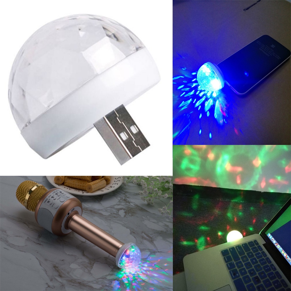 Đèn led USB cảm biến âm thanh, có thể kết nối với điện thoại, micro, máy tính (Tặng đầu chuyển đổi)