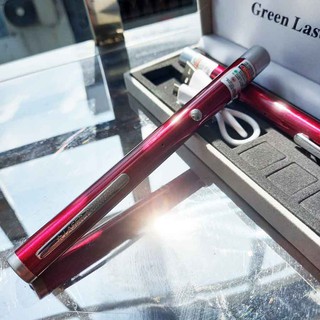 Bút Laser công Trình Tia Xanh Lá Sạc USB Vỏ Đỏ