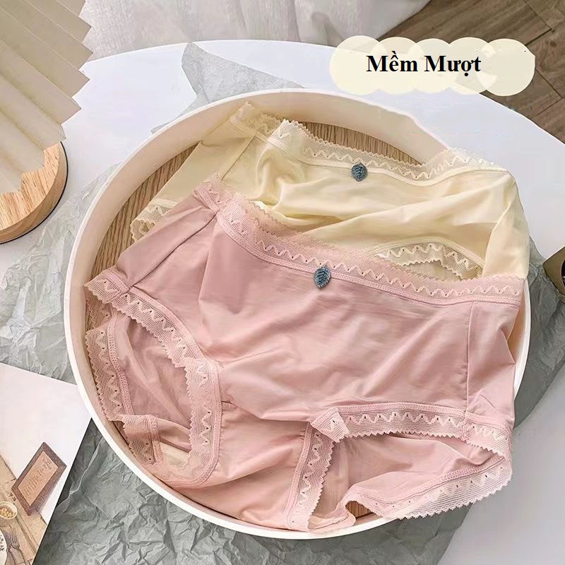 Quần lót nữ cạp vừa thun lạnh đa sắc siêu nhẹ siêu mát 848