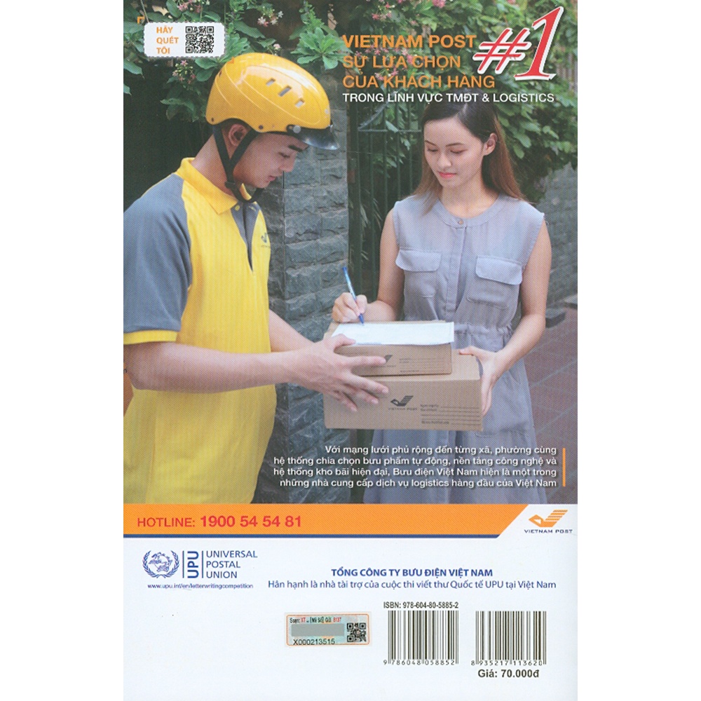 Sách - Những Cánh Thư Truyền Cảm Hứng Đẩy Lùi Đại Dịch Covid-19 - Các Bài Đoạt Giải Cuộc Thi Viết Thư Quốc Tế UPU...