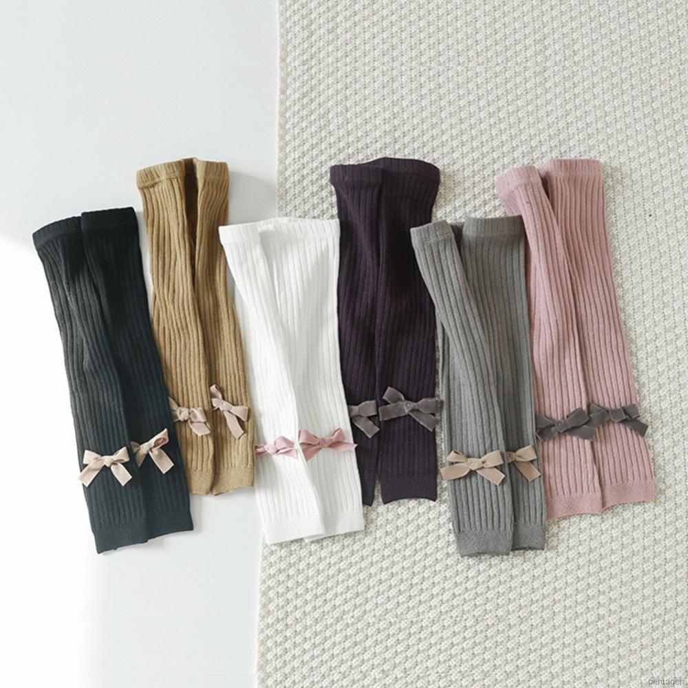 Quần dài giữ ấm màu trơn đơn giản cho bé gái 6 tháng - 6 tuổi