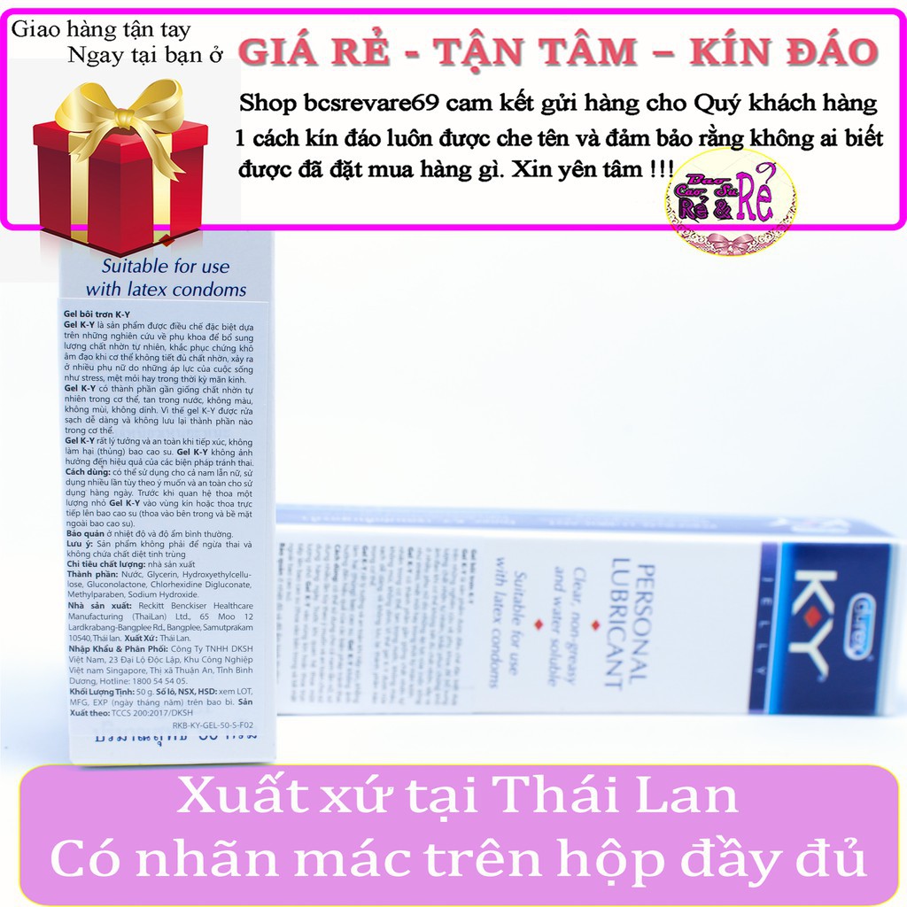 [Sale] Gel Bôi Trơn âm đạo Durex K.Y