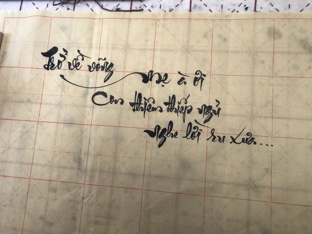 Giấy tập viết thư pháp ô mễ