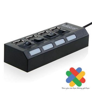 Hub chia USB 4 cổng có công tắc