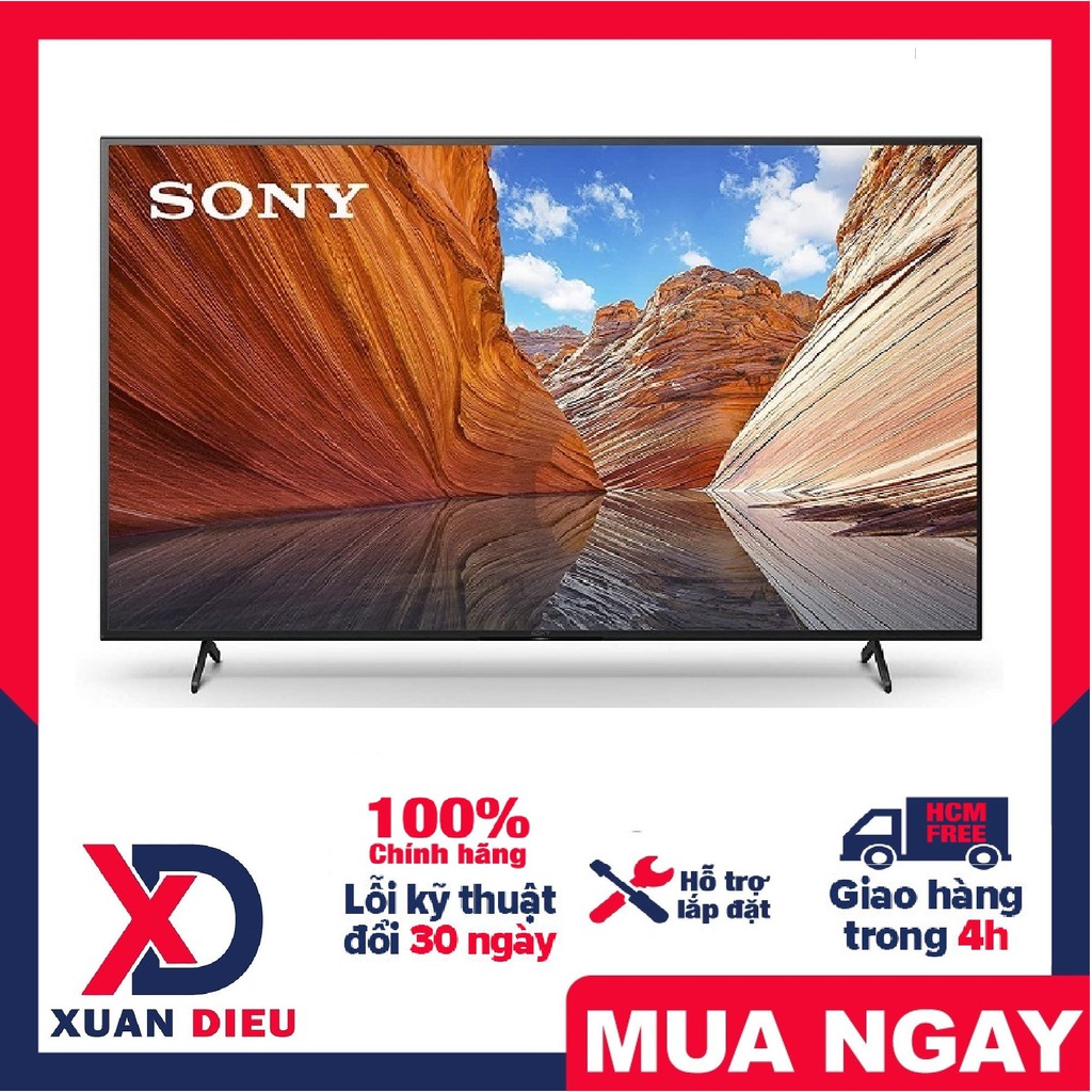 Tivi Sony 4K 43 inch KD-43X80J/S Mới 2021 Thiết kế tinh tế, màn hình tràn viền sang trọng