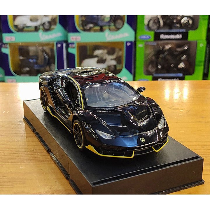 MÔ HÌNH XE Ô TÔ siêu xe LAMBOR CENTENARIO LP770-4 Đen Bóng| MINIAUTO tỷ lệ 1:32