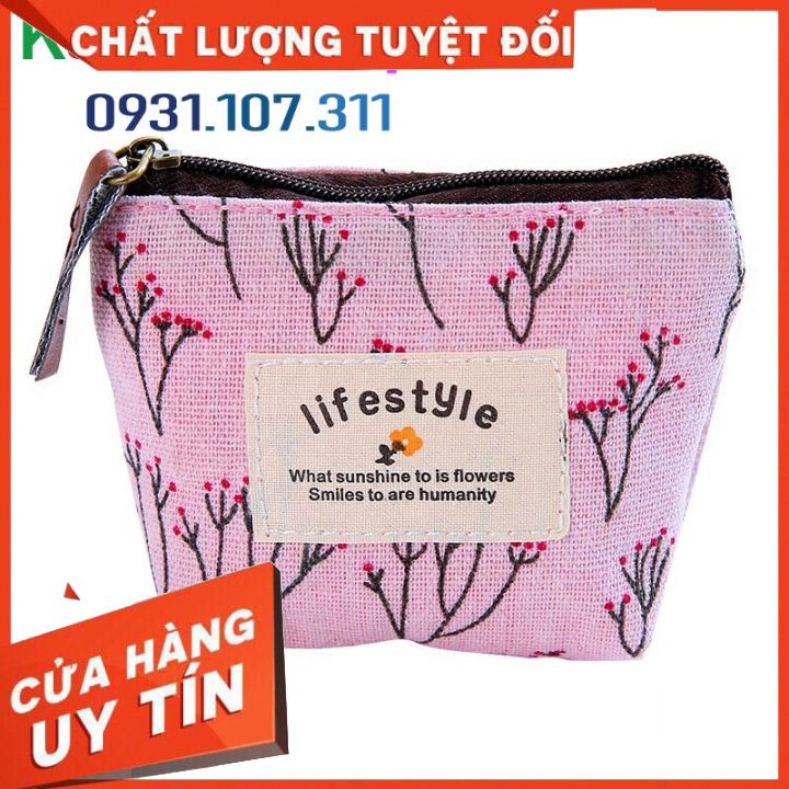 Túi đựng tiền mini khóa kéo để đựng thẻ chìa khóa và tiền xu.