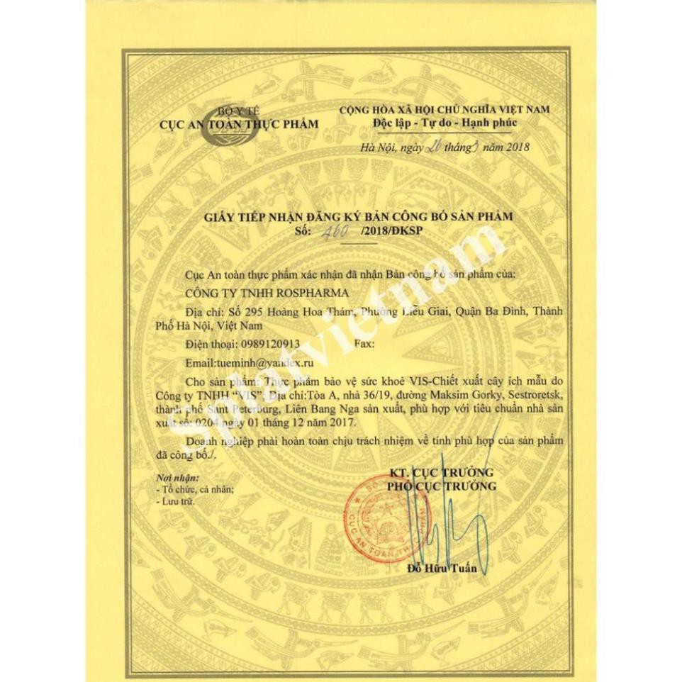 Viên Uống Bổ Máu, Điều Hòa Kinh Nguyệt VIS-Chiết Xuất Cây Ích Mẫu, Viên Nang 40g | BigBuy360 - bigbuy360.vn