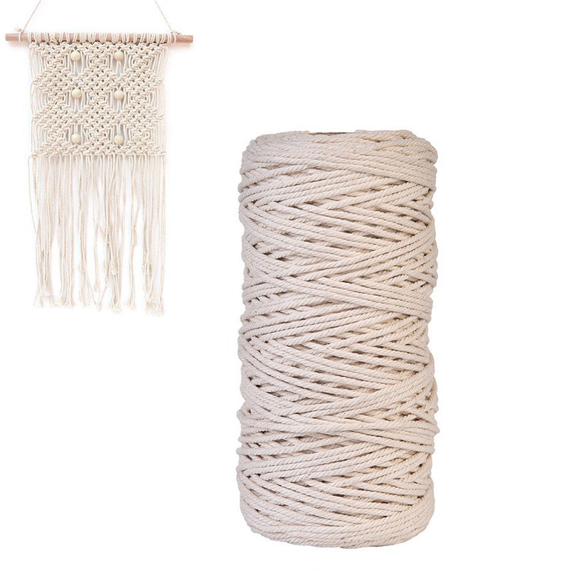 Cuộn dây thừng cotton đường kính 1/2/3mm đa năng