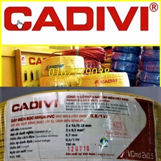 100 mét dây điện đôi CADIVI