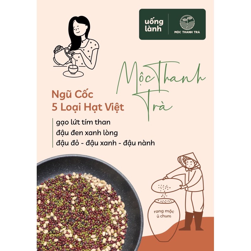 Bột ngũ cốc dinh dưỡng 5 loại hạt Mộc Thanh Trà 500G