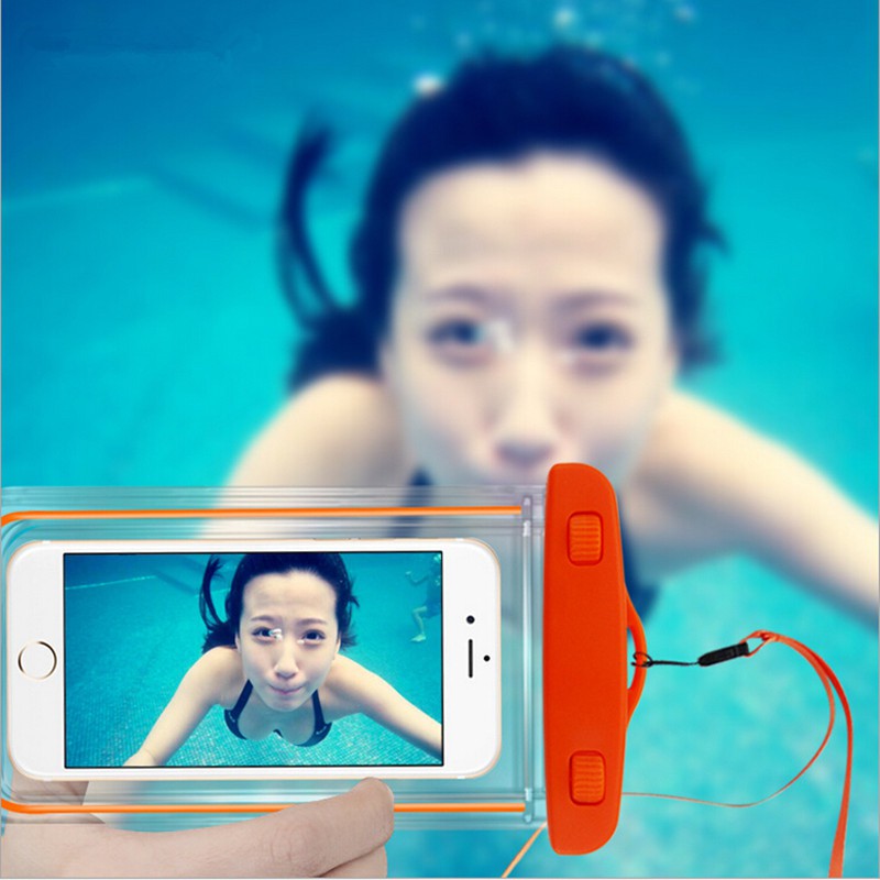 Túi chống nước WaterProof dạ quang phát sáng cao cấp cho điện thoại 6 inch chuẩn chông nước IPx8 cao cấp