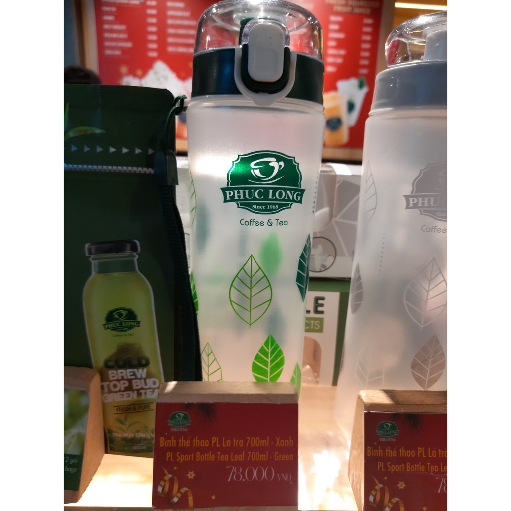 Bình thể thao Phúc Long lá trà 700ml | BigBuy360 - bigbuy360.vn