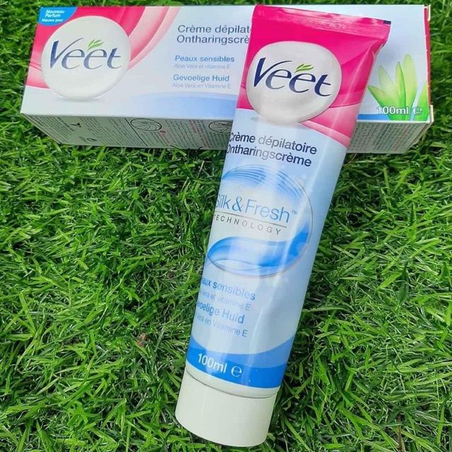 Kem tẩy lông Veet cho da nhạy cảm & da thường tuýp 100ml | BigBuy360 - bigbuy360.vn