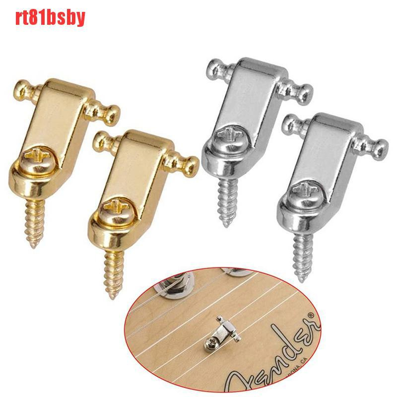 [rt81bsby]2Pcs Electric Guitar Roller String Trees String Retainer Mounting Guitar Guide