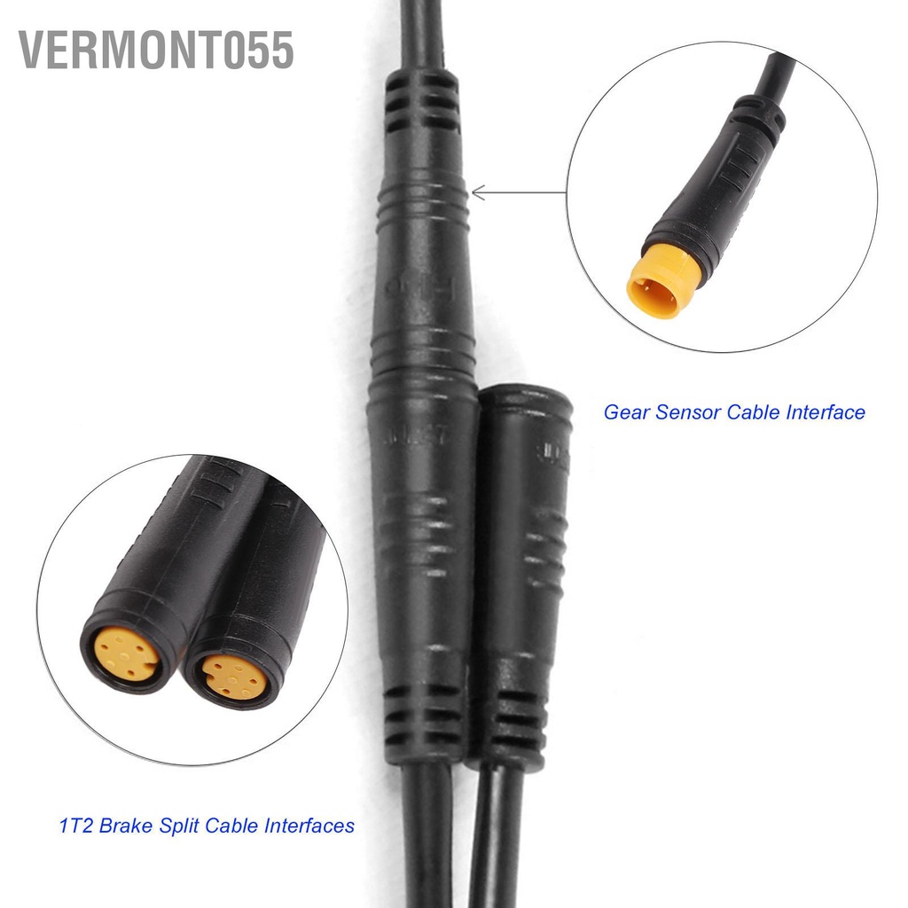 Vermont055 Dây cáp mở rộng cảm biến bánh răng cho bộ 1T2 dành động cơ giữa của BAFANG